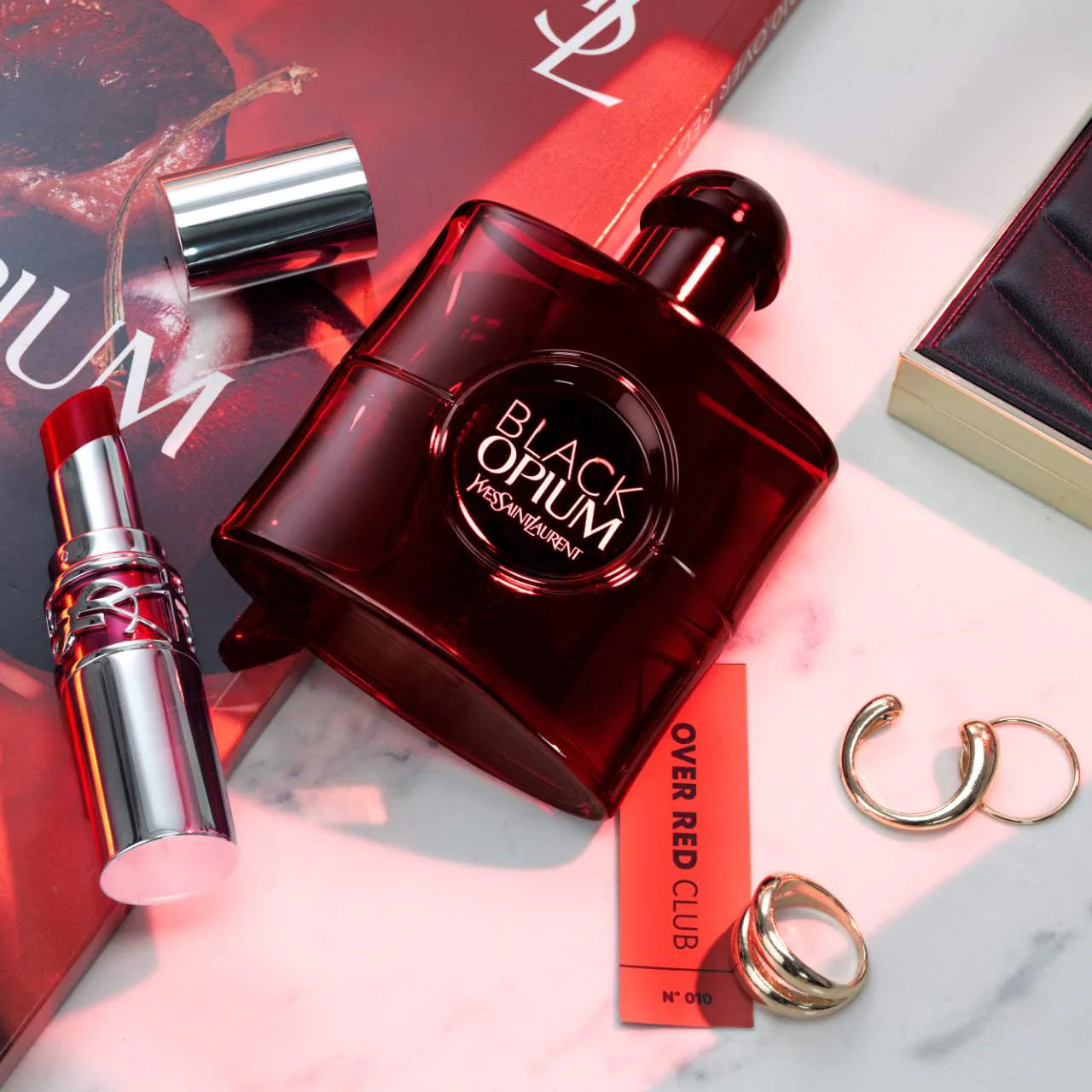Authentic Black Opium Over Red Yves Saint Laurent für Frauen 90ML